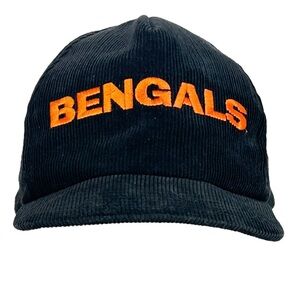 Cincinnati Bengals NFL Corduroy Black Snap Back Cap Hat OS